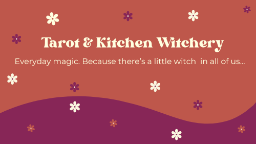 Tarot and kitchen witchery sign